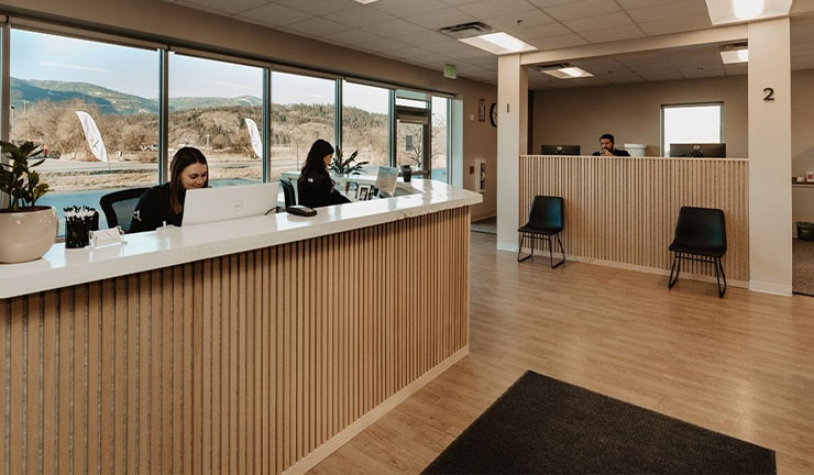Monumental Health and Wellness's lobby